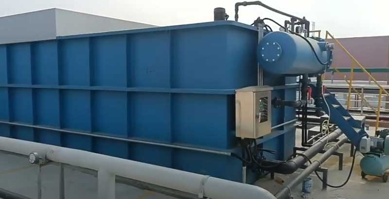 Operación en vivo video-máquina de pretratamiento de aguas residuales tanque de sedimentación de lodos tanque de sedimentación de acuicultura